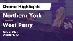 Northern York  vs West Perry  Game Highlights - Jan. 2, 2024