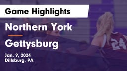 Northern York  vs Gettysburg  Game Highlights - Jan. 9, 2024