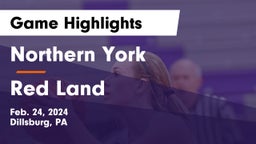 Northern York  vs Red Land  Game Highlights - Feb. 24, 2024