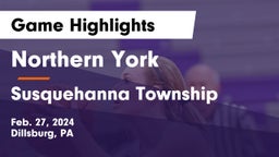 Northern York  vs Susquehanna Township  Game Highlights - Feb. 27, 2024