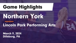 Northern York  vs Lincoln Park Performing Arts  Game Highlights - March 9, 2024