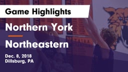 Northern York  vs Northeastern  Game Highlights - Dec. 8, 2018