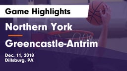Northern York  vs Greencastle-Antrim  Game Highlights - Dec. 11, 2018