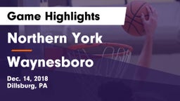 Northern York  vs Waynesboro  Game Highlights - Dec. 14, 2018