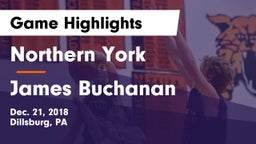 Northern York  vs James Buchanan  Game Highlights - Dec. 21, 2018