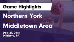 Northern York  vs Middletown Area  Game Highlights - Dec. 27, 2018