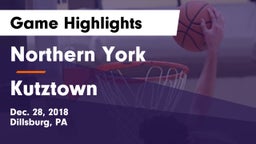 Northern York  vs Kutztown  Game Highlights - Dec. 28, 2018