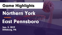 Northern York  vs East Pennsboro  Game Highlights - Jan. 3, 2019