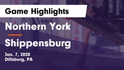 Northern York  vs Shippensburg  Game Highlights - Jan. 7, 2020