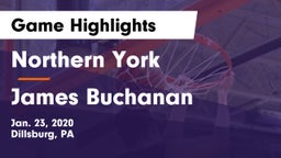 Northern York  vs James Buchanan  Game Highlights - Jan. 23, 2020