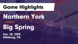 Northern York  vs Big Spring  Game Highlights - Jan. 28, 2020