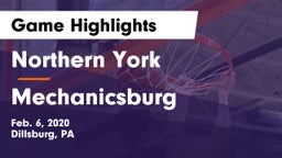 Northern York  vs Mechanicsburg  Game Highlights - Feb. 6, 2020