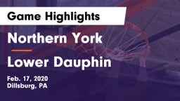 Northern York  vs Lower Dauphin Game Highlights - Feb. 17, 2020