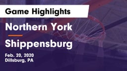 Northern York  vs Shippensburg Game Highlights - Feb. 20, 2020