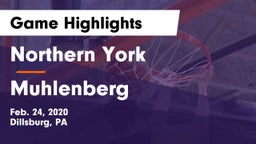 Northern York  vs Muhlenberg  Game Highlights - Feb. 24, 2020