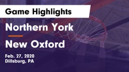 Northern York  vs New Oxford Game Highlights - Feb. 27, 2020