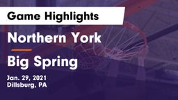 Northern York  vs Big Spring  Game Highlights - Jan. 29, 2021