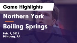 Northern York  vs Boiling Springs  Game Highlights - Feb. 9, 2021