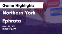 Northern York  vs Ephrata Game Highlights - Dec. 29, 2021