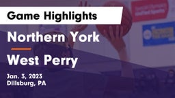 Northern York  vs West Perry  Game Highlights - Jan. 3, 2023