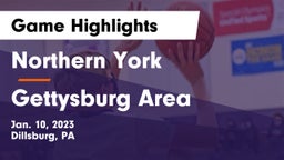 Northern York  vs Gettysburg Area  Game Highlights - Jan. 10, 2023