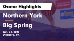 Northern York  vs Big Spring  Game Highlights - Jan. 31, 2023