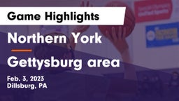 Northern York  vs Gettysburg area  Game Highlights - Feb. 3, 2023