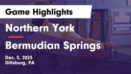 Northern York  vs Bermudian Springs  Game Highlights - Dec. 5, 2023