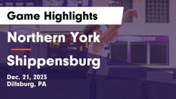 Northern York  vs Shippensburg  Game Highlights - Dec. 21, 2023