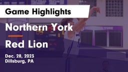 Northern York  vs Red Lion  Game Highlights - Dec. 28, 2023