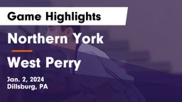 Northern York  vs West Perry  Game Highlights - Jan. 2, 2024