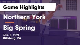Northern York  vs Big Spring  Game Highlights - Jan. 5, 2024