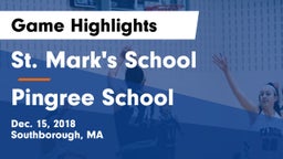 St. Mark's School vs Pingree School Game Highlights - Dec. 15, 2018