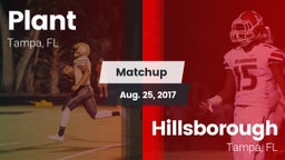 Matchup: Plant  vs. Hillsborough  2017