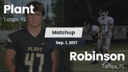 Matchup: Plant  vs. Robinson  2017