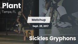 Matchup: Plant  vs. Sickles Gryphons 2017