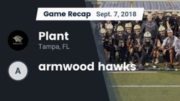 Recap: Plant  vs. armwood hawks 2018