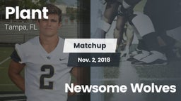 Matchup: Plant  vs. Newsome Wolves 2018