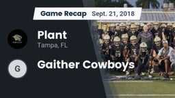 Recap: Plant  vs. Gaither Cowboys 2018