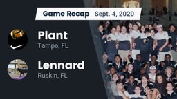 Recap: Plant  vs. Lennard  2020