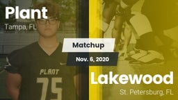 Matchup: Plant  vs. Lakewood  2020