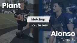 Matchup: Plant  vs. Alonso  2020