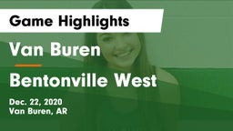 Van Buren  vs Bentonville West  Game Highlights - Dec. 22, 2020