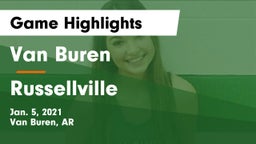 Van Buren  vs Russellville  Game Highlights - Jan. 5, 2021