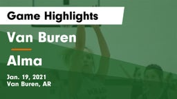 Van Buren  vs Alma  Game Highlights - Jan. 19, 2021