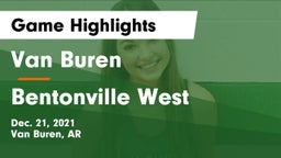 Van Buren  vs Bentonville West  Game Highlights - Dec. 21, 2021