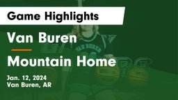 Van Buren  vs Mountain Home  Game Highlights - Jan. 12, 2024