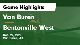 Van Buren  vs Bentonville West  Game Highlights - Dec. 22, 2020