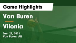 Van Buren  vs Vilonia  Game Highlights - Jan. 22, 2021