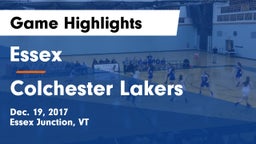 Essex  vs Colchester Lakers Game Highlights - Dec. 19, 2017
